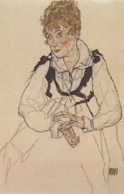 Egon Schiele The Artist' Wife,seated (mk12) oil painting image